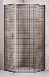Душевой уголок RGW Stilvol SV-82Gr L 100x100 черная вуаль, серый 33328200-2410L