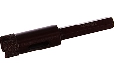 Коронка алмазная вакуумная по камню D16-10W-35L-Ш8 (16х35 мм; хвостовик HEX8 мм) Messer 06-36-016