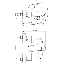 Душевой набор Ideal Standard Ceraflex BD001AA 3 в 1