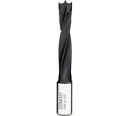 Сверло присадочное глухое правое 4 флейты 8x40 мм, L67. хвостовик 8x20 мм, фрезер присадочный Dimar 2014435