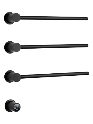 Полотенцесушитель электрический Wonzon&Woghand Hamburg WW-AL313-MB черный матовый