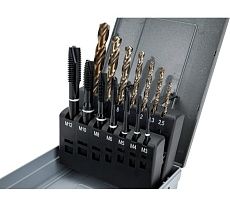 Набор из метчиков и спиральных сверл под размер Euroboor DTS.312