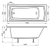 Акриловая ванна Ravak Domino Plus 170x75 см C631R00000