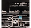 Набор метчиков и плашек VOLKEL M3-M12 HSSE 45 предметов V49151
