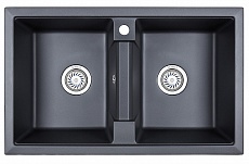 Кухонная мойка Granula GR-8101 81 см шварц