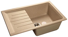 Кухонная мойка GranFest Level GF-P760L 76 см песочный