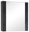 Зеркальный шкаф Onika Стоун 70 см темный бетон/белый, 207034