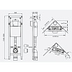 Инсталляция для унитаза Wisa XS WC 90/110 мм угловая