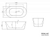 Акриловая ванна BelBagno BB306-1485 149x79 белый