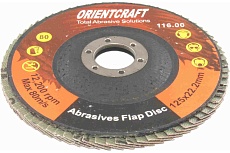 Диск лепестковый торцевой по металлу (10 шт; 125x22.2 мм; P150) Orientcraft OCF12522150