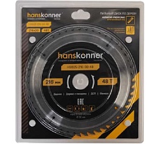 Пильный диск по дереву ArmorPiercing 216x32/30мм, 48 зубьев, Hanskonner H9025-216-30-48