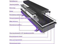 Встраиваемый внутрипольный конвектор Techno Vent KVZV 250-85-1100 RH04001896