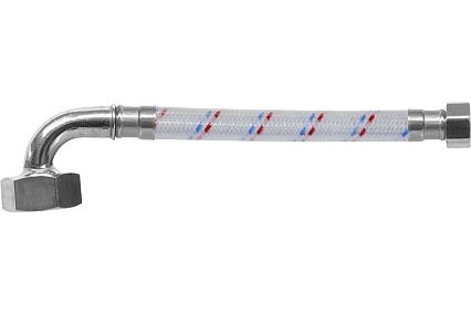 Гибкая подводка для воды ЦС ГИГАНТ 17 нейлон 1/2”Г х 1Г-угол L-100 см, штука ГП002361