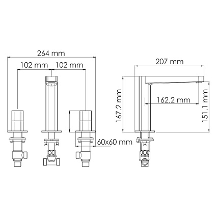 Смеситель для раковины WasserKRAFT Saale 9535, белый матовый