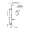 Душевая стойка WasserKRAFT A188.257.155.WM Thermo с термостатом, белый