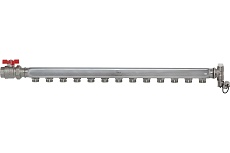 Распределительный коллектор ColSys IVR 871А 13 выходов, с шаровым краном, краном Маевского и дренажным клапаном 187111А13