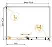 Душевой уголок Cezares STYLUS-SOFT-AH-1-120/100-C-Cr 120x100 прозрачный