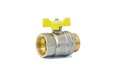 Шаровой кран LD латунь никель газ Pride Ду20 Ру40 ВР/НР 007-8054 537162