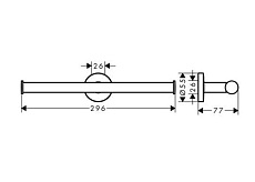 Держатель туалетной бумаги Hansgrohe Logis Universal 41717000