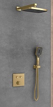 Душевой набор Vincea VSFW-4211BG двухрежимный, брашированное золото