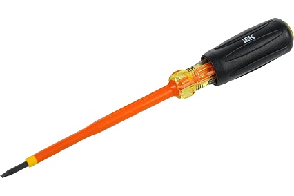 Отвертка IEK Arma2l 5 диэлектрическая sl3,0x100 т3 A2L5-SC30-T3-SL-30-100