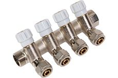 МП коллектор Rvc 3/4 гш-1/2 ш регулируемый, 4 выхода (в комплекте ЕК 16x1/2 ) 17068