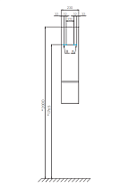 Шкаф подвесной Акватон Мишель 23 см дуб рустикальный, фьорд