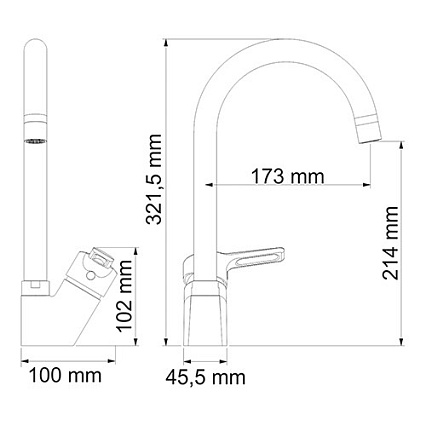 Смеситель для кухни WasserKRAFT Ruhr 24407