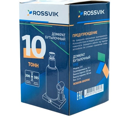 Домкрат бутылочный Rossvik г/п 12,0т V12