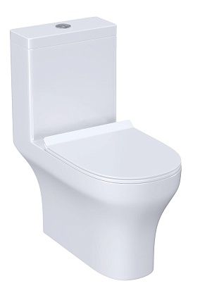 Унитаз-компакт RGW SW-05 безободковый, с микролифтом 67420105-01