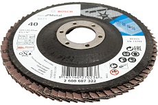 Круг лепестковый Best for Metal для УШМ (115 мм; К40) Bosch 2608607322