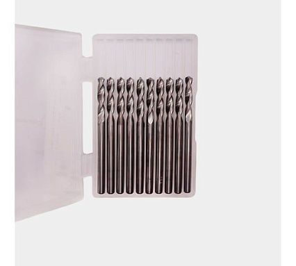 Сверло твердосплавное цельное короткое, ц/х, 10 шт, 3.3x18x50 мм, ВК8, 2300-3839, ГОСТ 17274-71 РОСИНСТРУМЕНТ 233839U