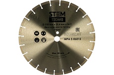Диск отрезной по бетону (350х25.4 мм; 24 Т) Stem Techno ДИС069