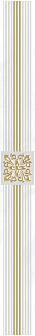 Бордюр Laparet Royal белый 6.3х60 см, AD\A484\60044