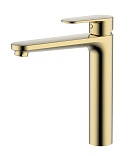 Смеситель для раковины Aquatek Ника AQ1804BG шлифованное золото