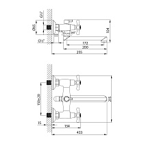 Смеситель универсальный Lemark Standard LM2113C