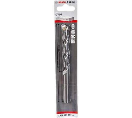 Сверло по бетону Silver Percussion (12х90х150 мм) Bosch 2.608.597.667