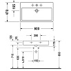 Раковина Duravit Vero 0454800000 80 см