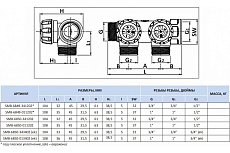 Регулирующий коллектор STOUT 3/4, 2 отвода 1/2 SMB-6850-341202 RG008UJDIOIJ29