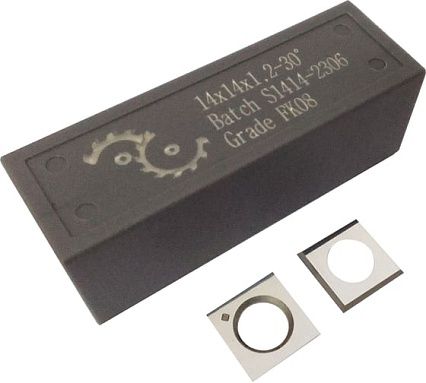 Нож сменный квадратный твердосплавный FHONK 14x14x1.2 30º HW (упаковка 10шт) 141412FK08-10