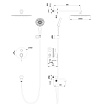 Душевой набор Wonzon&Woghand Tor WW-88939073-RG розовое золото