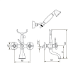 Смеситель для ванны Migliore Lady ML.LAD-902.BR с душем, бронза