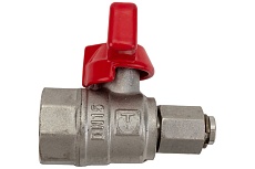 Шаровой кран для подключения манометра 1/2вн. -1/4вн. Valtec VT.807.N.0402