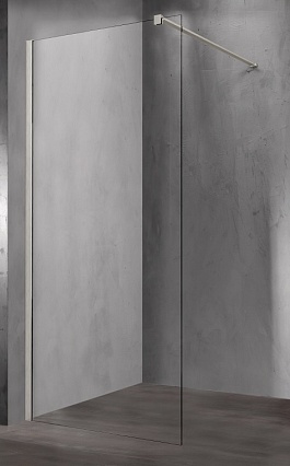 Душевая перегородка Vincea Walk-In VSW-1H120CLBN 120x200 брашированный никель, прозрачное