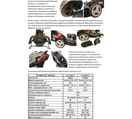 Газонокосилка бензиновая Elitech GL 2346CS E1601.026.00 HD 210455