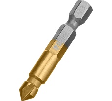 Зенковка конусная под М3, HSS, по металлу, цилиндрический хвостовик Denzel 72301