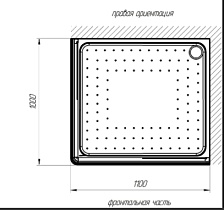 Поддон для душа Радомир 1-11-0-2-0-123 100x110 R