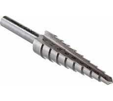 Сверло ступенчатое конусное 4-12 мм, 9 ступеней, Р6АМ5, хв-к 8 мм CNIC 62817