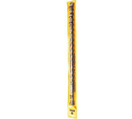 Бур по бетону, двойная спираль, Cobalt W-tip (20x460 мм; SDS PLUS) Denzel 705049