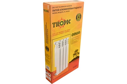 Радиатор Tropic 500x80, алюминиевый, 4 секции 7601.015